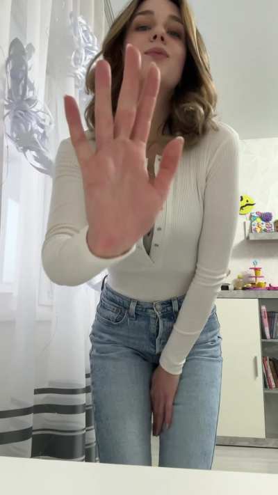 Oops, it&rsquo;s me again! Hope you don&rsquo;t mind seeing my slim body and tiny tits once more!