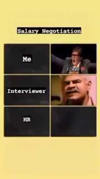 HR when asked for high salary
