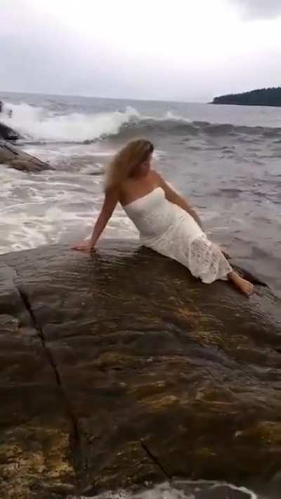 WCGW - Posing as a mermaid for those likes???