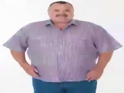 A very happy person