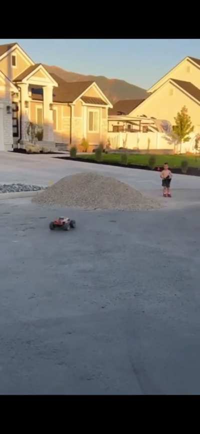 Driving a remote controlled car for the first time