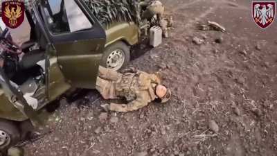 UA 82nd Separate Air Assault Brigade ambushed a transport with russian soldiers, reportedly marines
