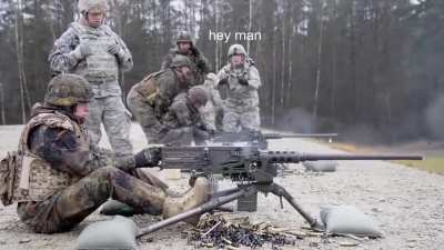 It's a machine-gun
