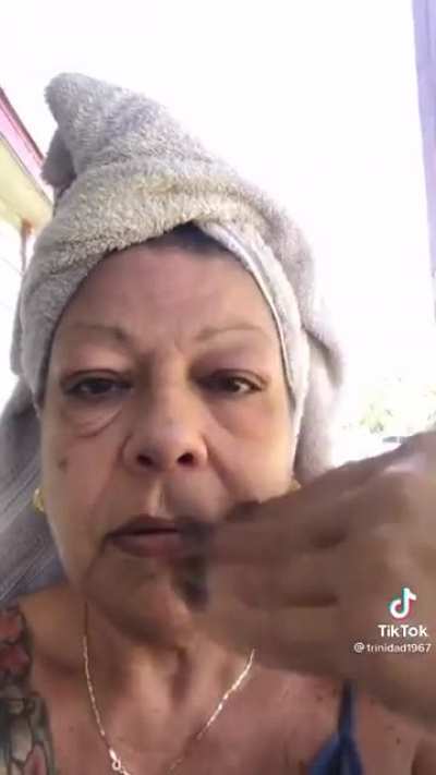 This woman is very self conscious about the bags under her eyes so she uses a cream by Peter Thomas Roth as a demo and posts it on the internet. Everyone sees how well it works including the product makers so they decide to send her more.