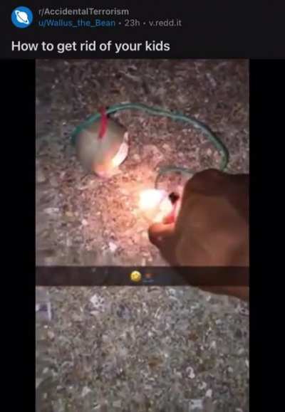 HMFT after parents are irresponsible with fireworks.
