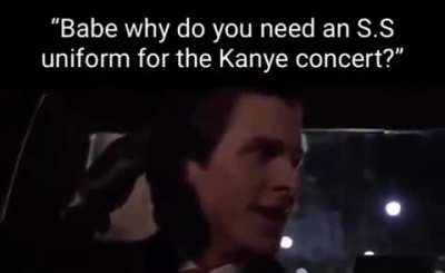 He'd probably run off stage after three songs anyway