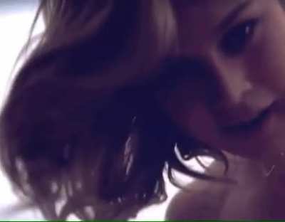 Brie Larson riding