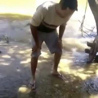 jumping backwards when touching something electric