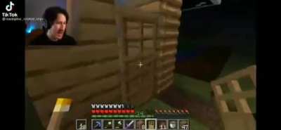 Mark plays Minecraft