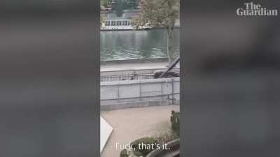 Social footage purports to show moment thieves escaped Louvre with jewellery worth &euro;88m
