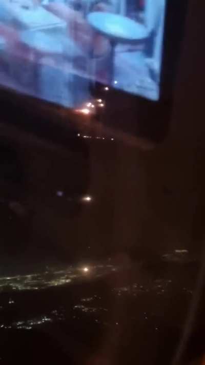Iranian missiles seen from airliner. 