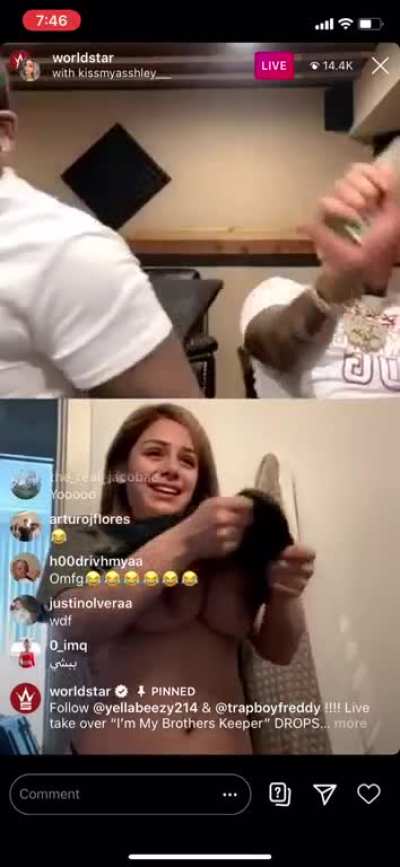Nipslip on Worldstar&rsquo;s IG Live