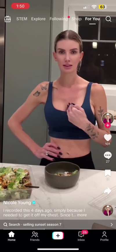 Nicole&rsquo;s newest tiktok