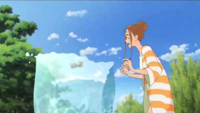 Hinako Mukaimazu on a bridge [Ride Your Wave]