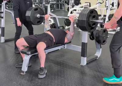 Benched 425 at a bodyweight of 207 pounds. I'll be 47 years old next month