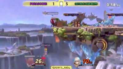 If they&rsquo;re gonna ban Meta Knight&rsquo;s ability to camp below the stage, then Steve should get the same treatment.
