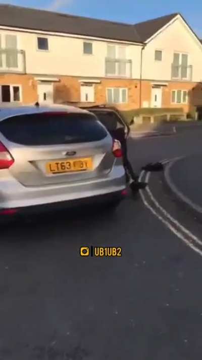 School kid being kidnapped