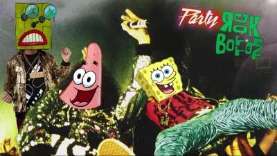 SpongeBob Patrick &amp;amp; Sandy Sing Party Rock Anthem by LMFAO