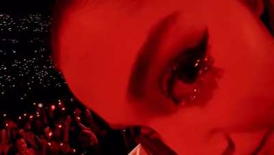 This is what Ari would look like in a POV porn video as she deepthroats dick