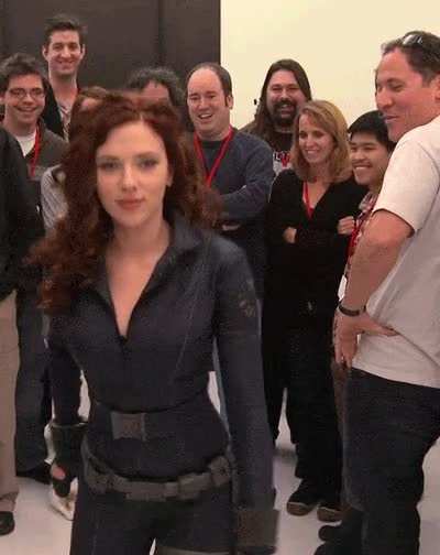 Scarlett Johansson ready to get gangbanged by the film crew&hellip;