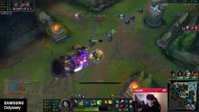 Faker with insane Akali outplay followed up by "I wasted my Flash :( But still, I got him"