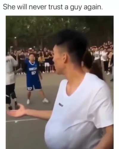 She will never trust a guy again.