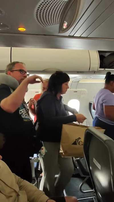 Airplane deboarding rage
