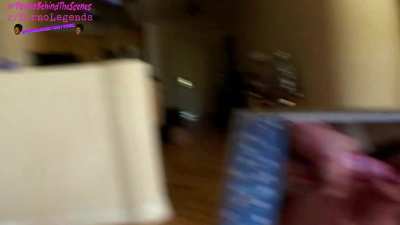 Taylor Rain ⛈️☂️ watching herself swallow cum on camera behind the scenes 🥰
