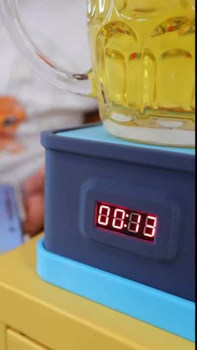 I build unnecessary products so I created a coaster with a stopwatch so you know how long it's been since your last sip!