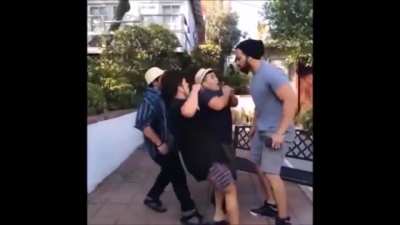 The way to approach the tall guys