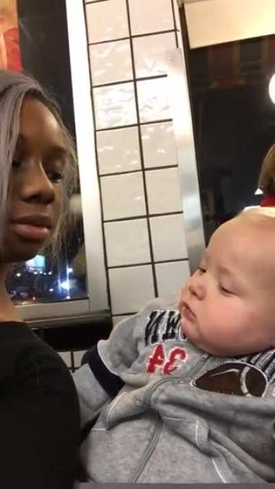 Baby and a woman...