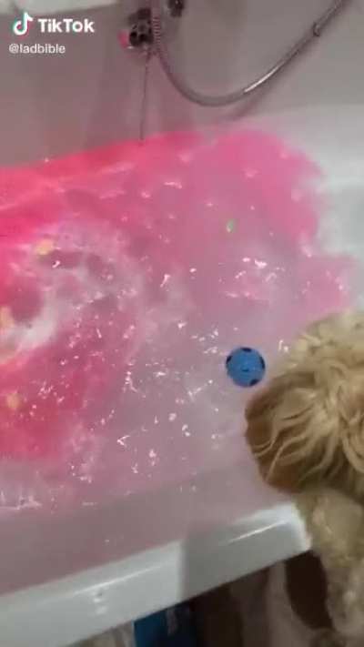 Oh we&rsquo;re putting balls in the tub? I&rsquo;ll put mine in, too!