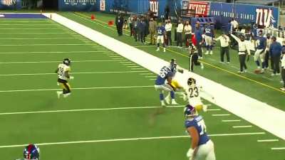 Saquon Barkley, converts a 2nd &amp;amp; 17, jukes a defender, and then clears another defender with a hurdle