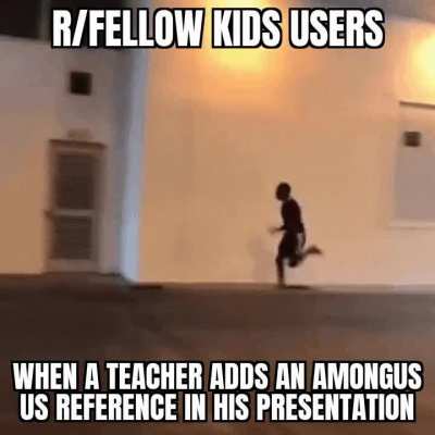 They do be runing to the computer to make a post and get Reddit points😎😎