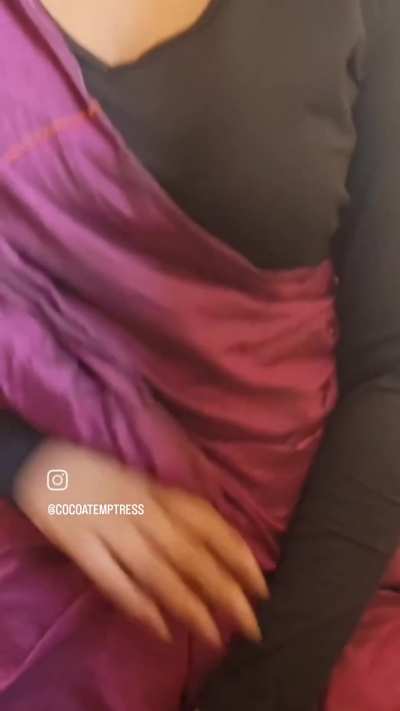 Draped in red with sexy waist chain. Comeback treat for the lovely fans. "c" couple 😈 Insta id in bio.