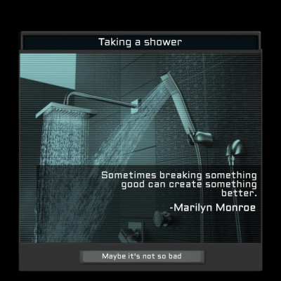 Taking a shower TNO super event