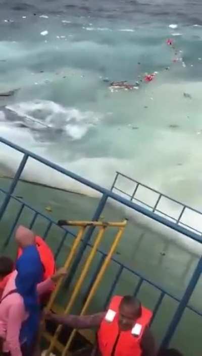 A ferry boat sinking (context in comment)