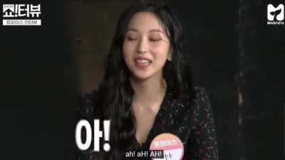 "Ah! Ah!" - MINA recalling TWICE's first award!