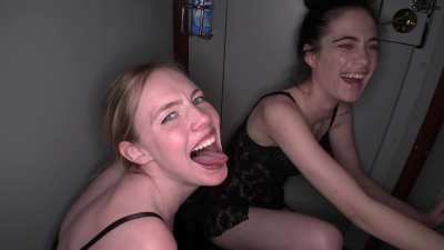 Her Friend's Reaction to Her Cum-Eating Habit