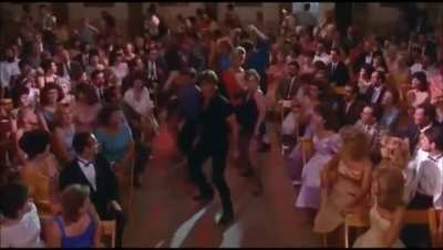 The final dance in Dirty Dancing, but they&rsquo;re dancing to The Muppet Show theme tune.
