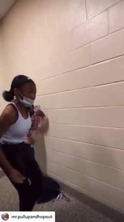 Girl gets beat up for talking shit