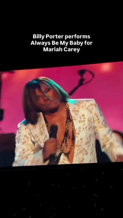Billy Porter performing a rendition of “Always Be My Baby” at MusiCares