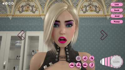3D Futanari Rough Facefuck - BDSM bondage animation futa porn