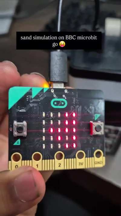 Sand simulation on microbit go
