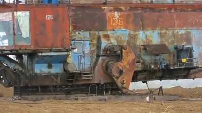 Soviet walking excavator built in 1979