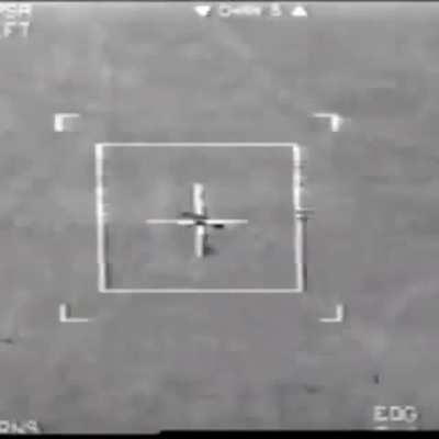 Precision guided bomb dropped on an Iraqi anti-aircraft gun during the first gulf war