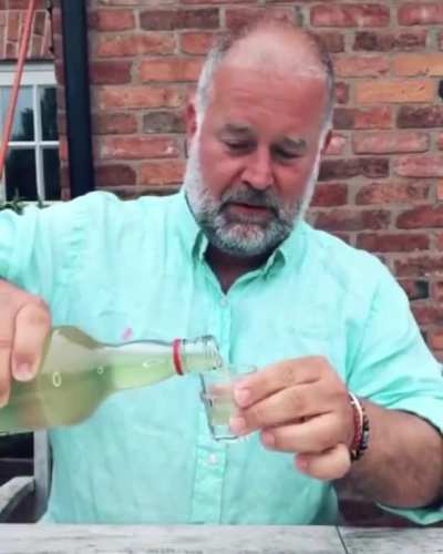 Homemade limoncello. Funniest thing I&rsquo;ve seen in ages.