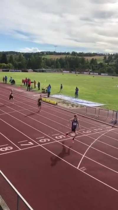Me And My Friend Running A 200-Meter Dash, Then...