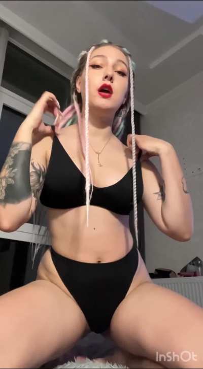 This doll has big bouncy breasts.