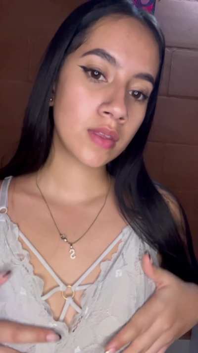 Is it okay for you to cum on my tits?